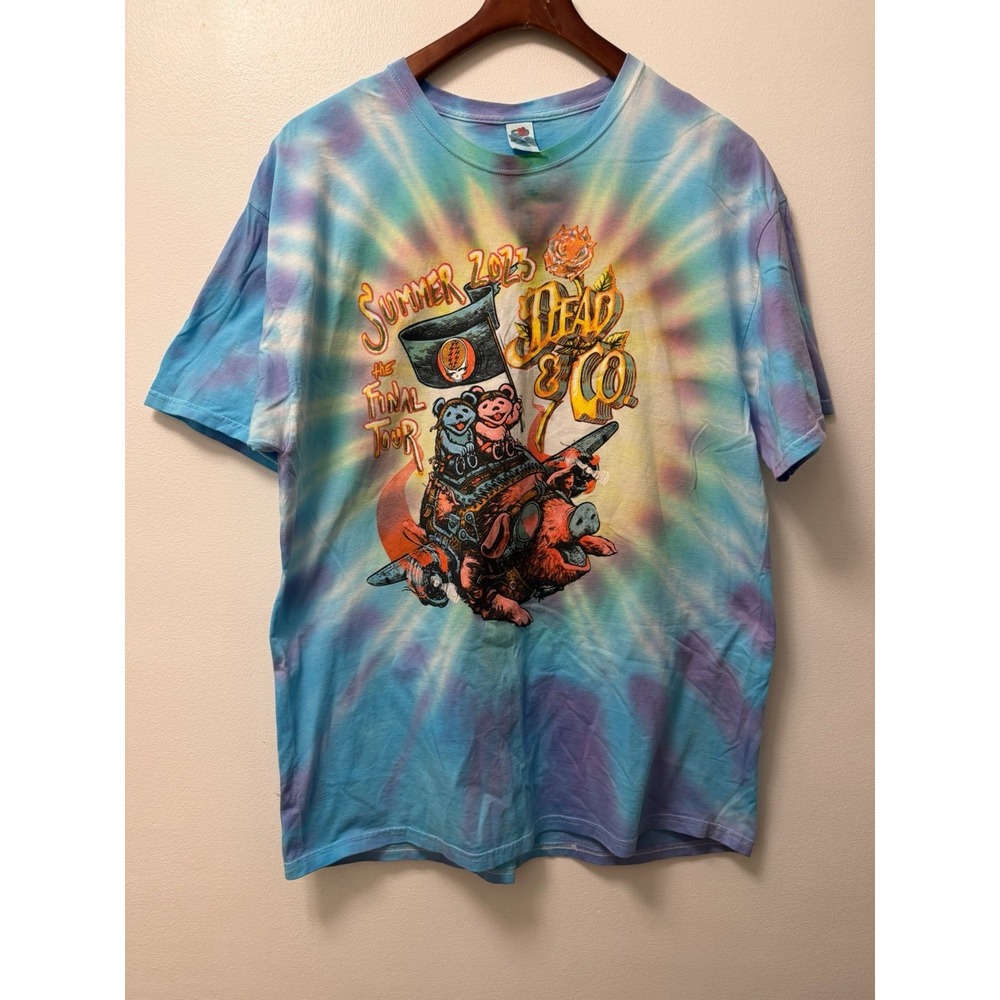 Grateful Dead & Company 2023 Final Summer Tour Double Sided T-Shirt Men's XL Dye